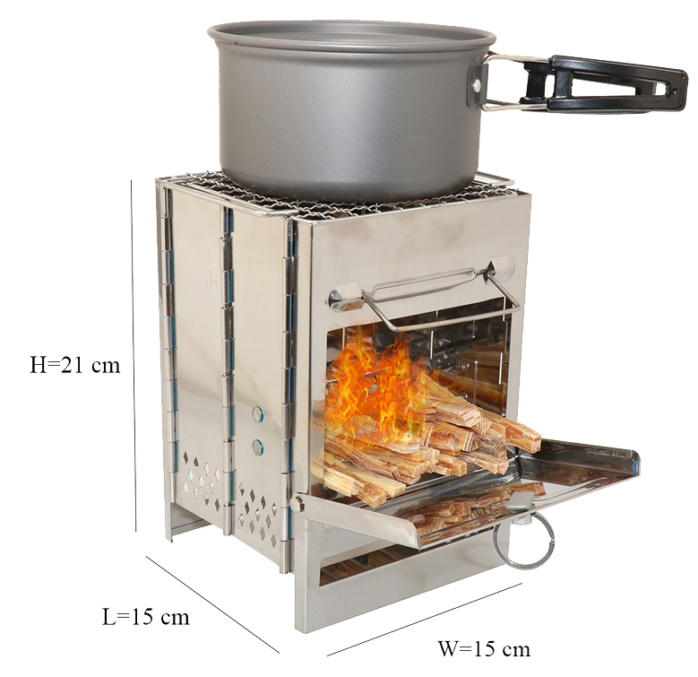 Bếp củi gấp gọn