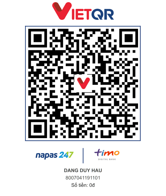 QR thanh toán không tiền mặt